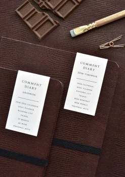 Classy Textured Leather B6 Weekly Planner