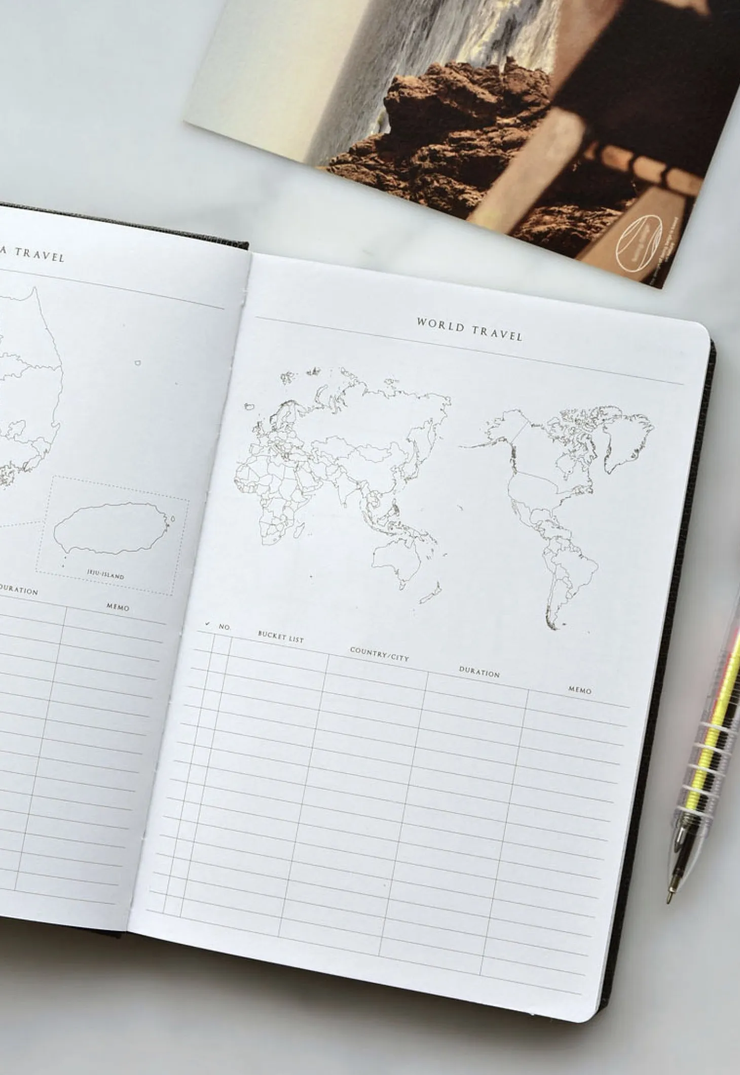 Classy Textured Leather B6 Weekly Planner