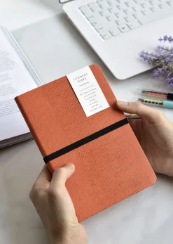 Classy Textured Leather B6 Weekly Planner