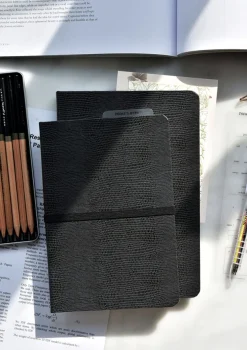 Classy Textured Leather B6 Weekly Planner