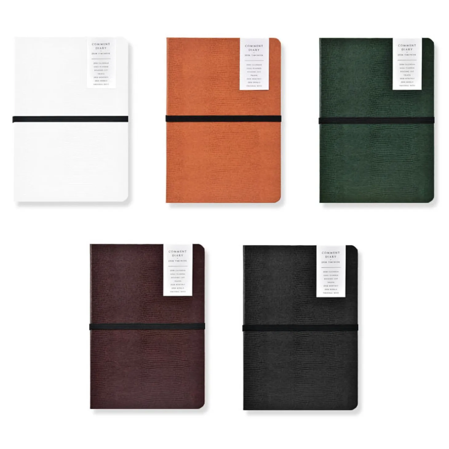 Classy Textured Leather B6 Weekly Planner