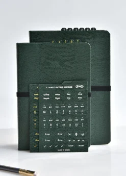 Classy Textured Leather B6 Weekly Planner