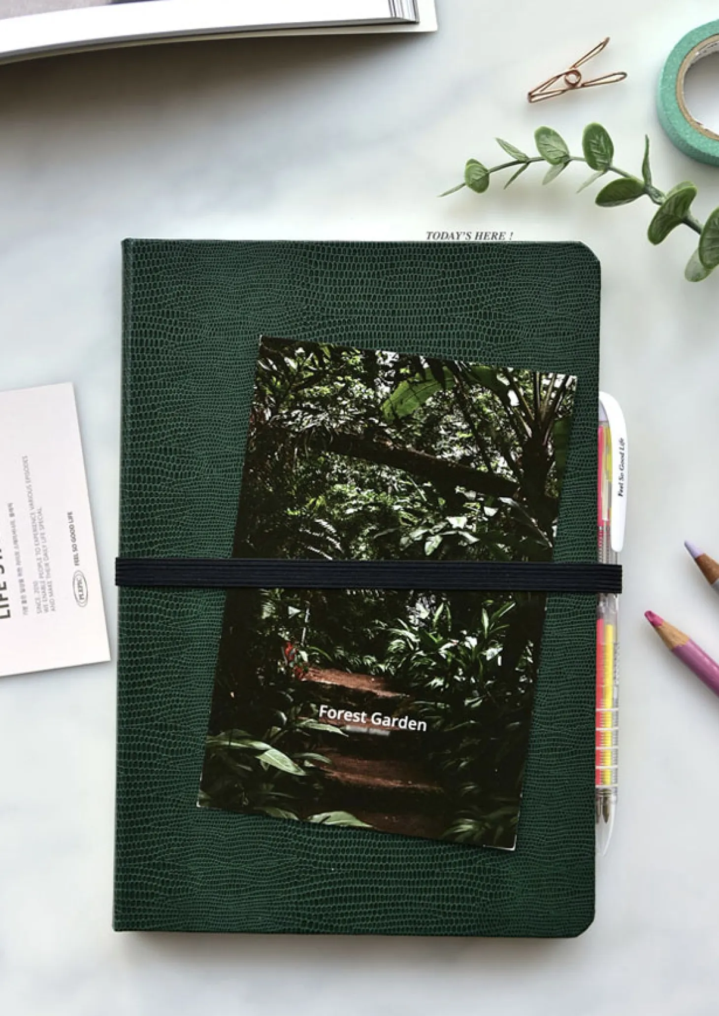 Classy Textured Leather B6 Weekly Planner