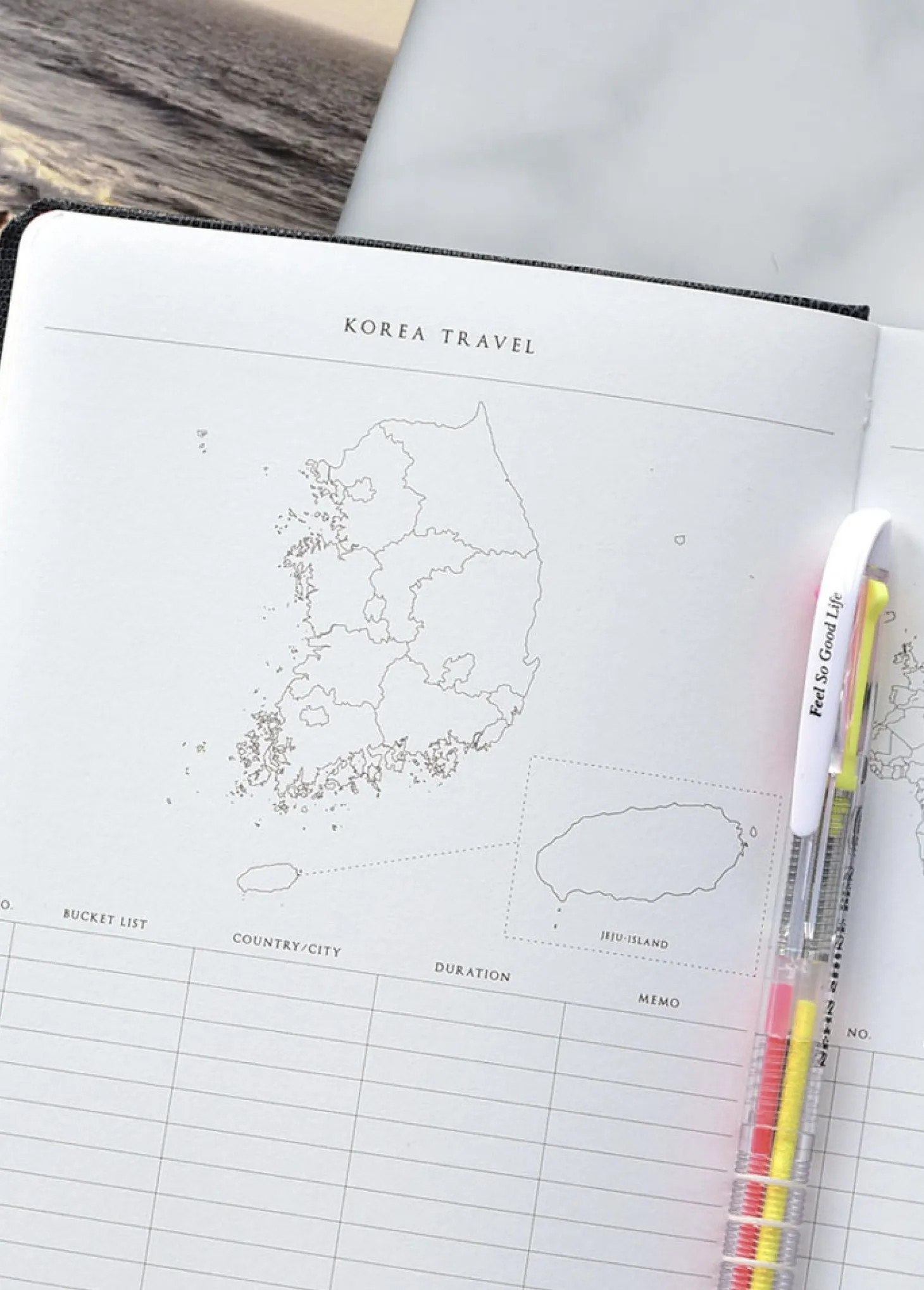 Classy Textured Leather B6 Weekly Planner