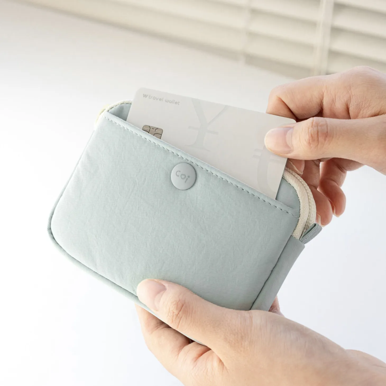 Coi Puppy Twill Card Pouch