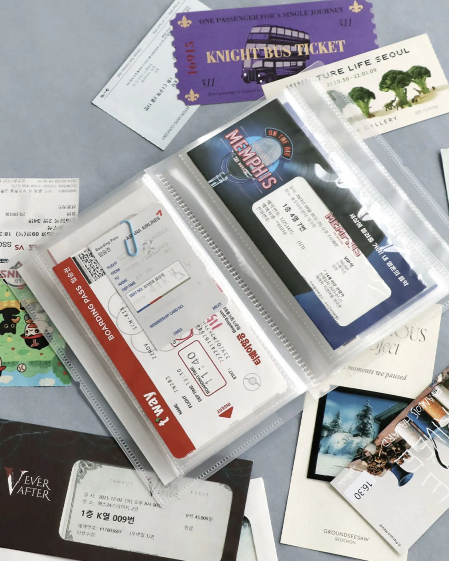 Collect Ticket Book Binder