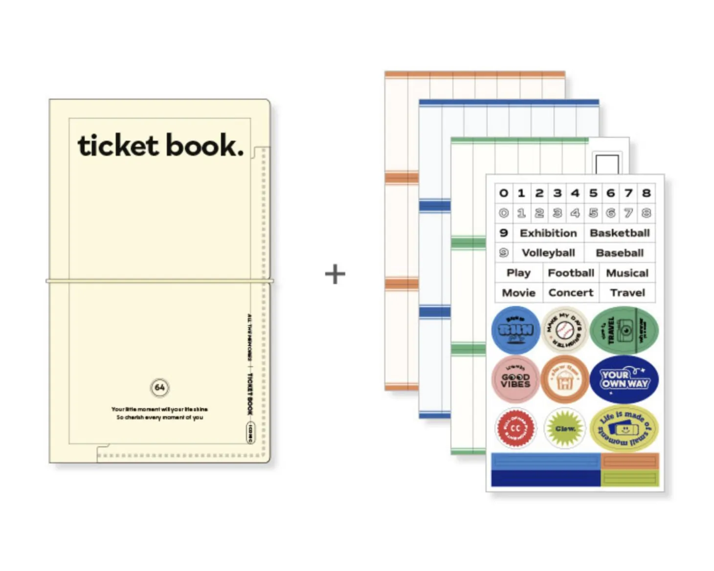 Collect Ticket Book Binder