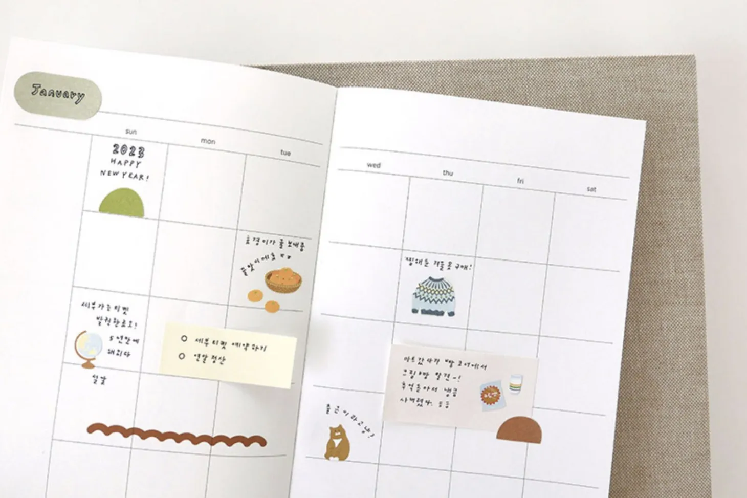 Color Block Sticky Note Set