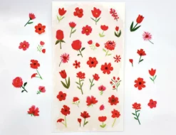 Colored Pencil Drawing Flower Sticker