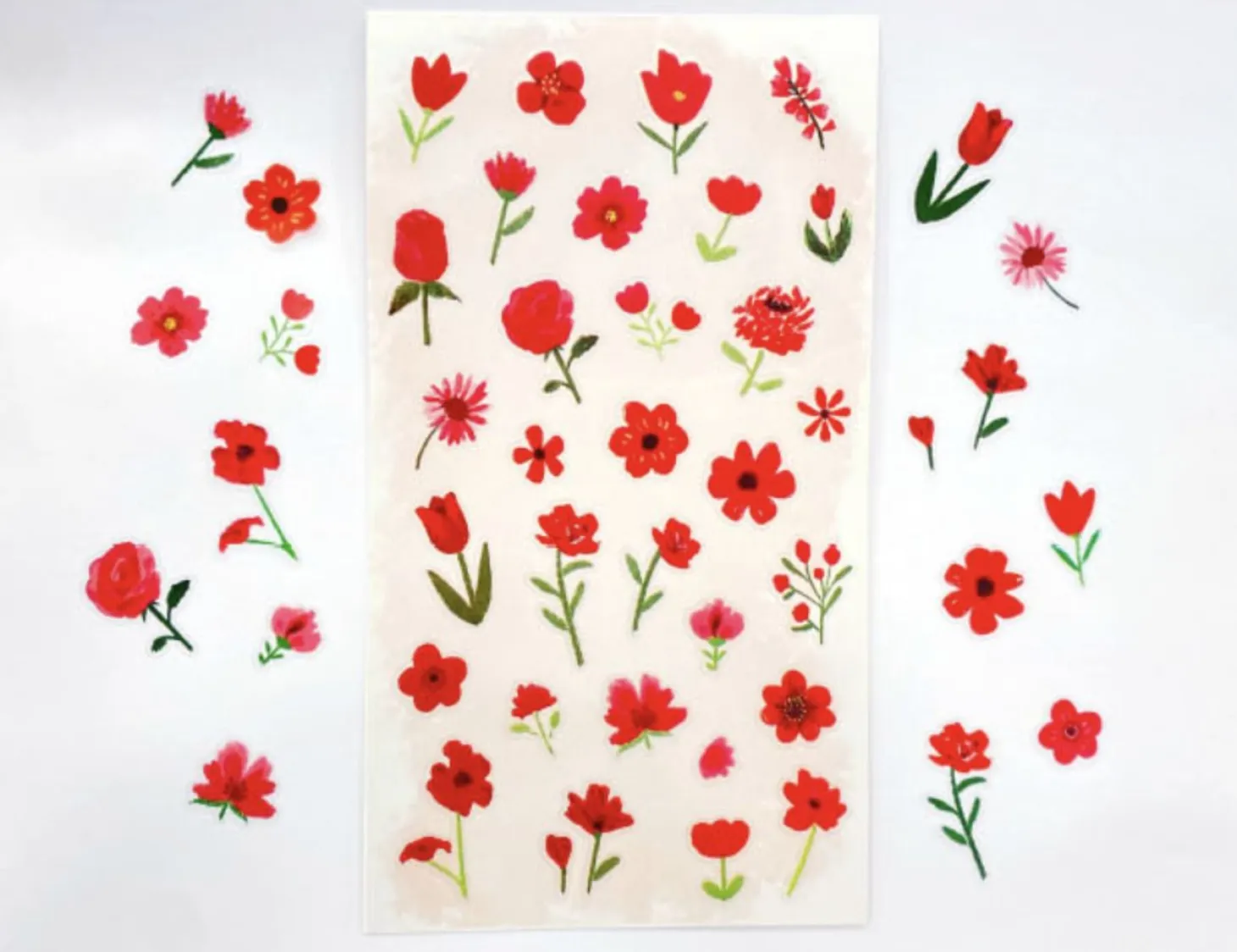 Colored Pencil Drawing Flower Sticker