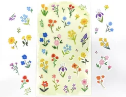 Colored Pencil Drawing Flower Sticker