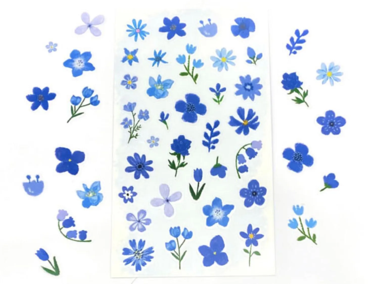 Colored Pencil Drawing Flower Sticker