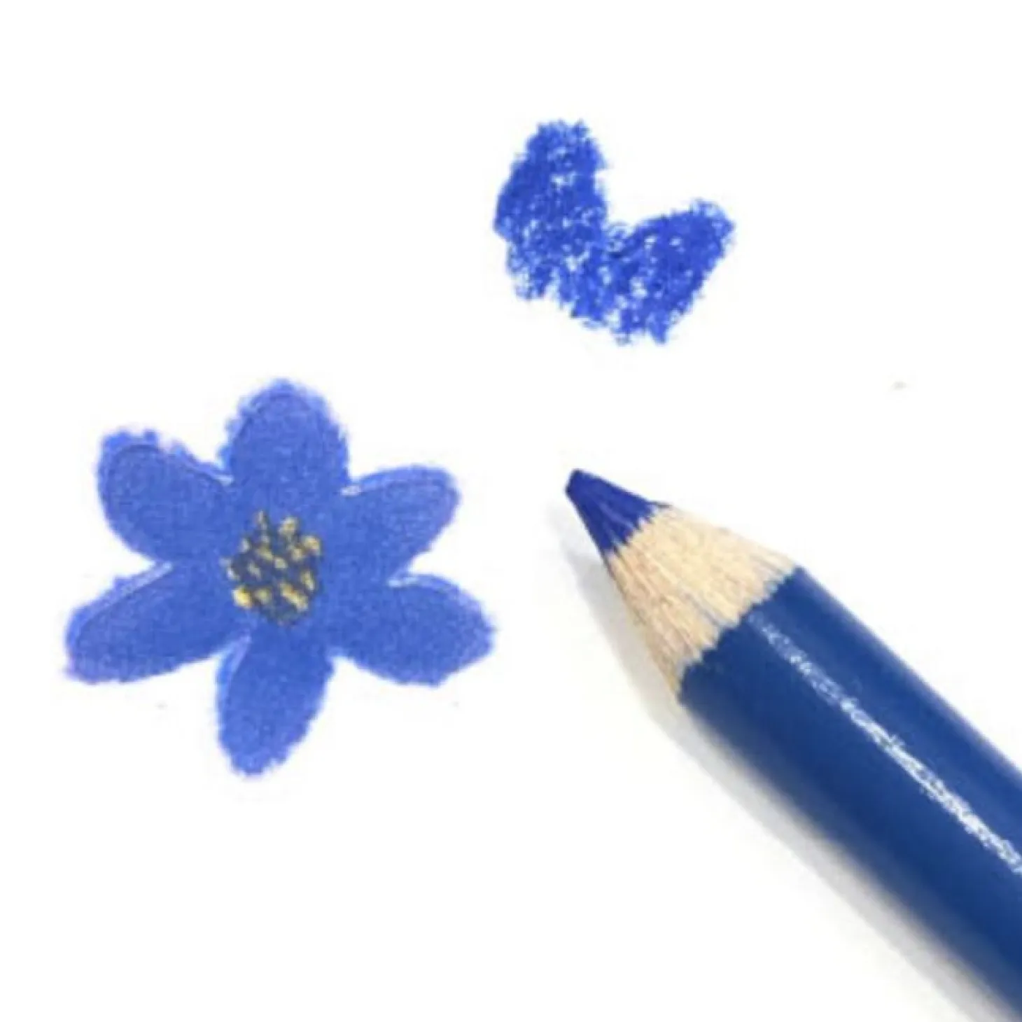 Colored Pencil Drawing Flower Sticker
