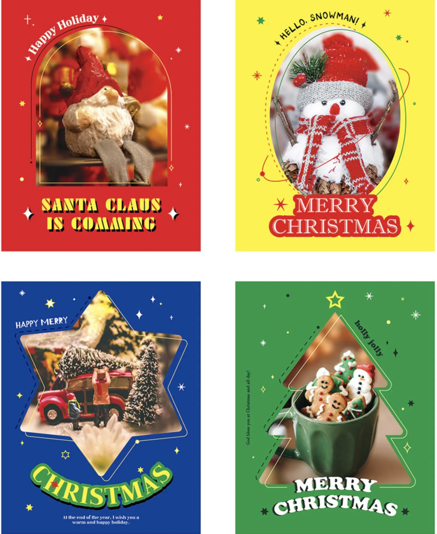 Colorful Christmas Card