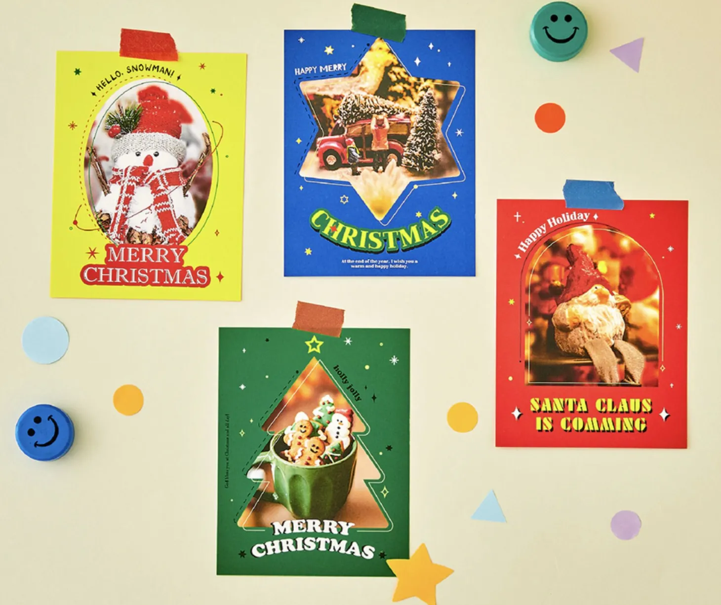 Colorful Christmas Card