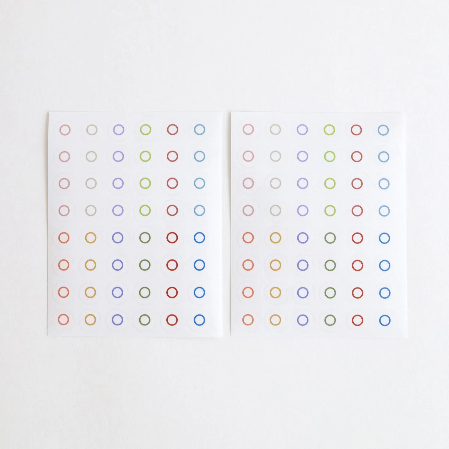 Colorful Circle Ring Sticker