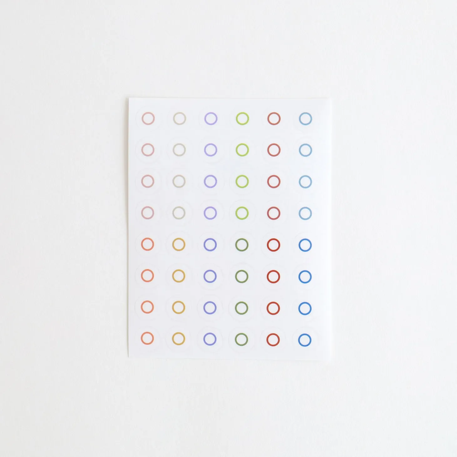 Colorful Circle Ring Sticker