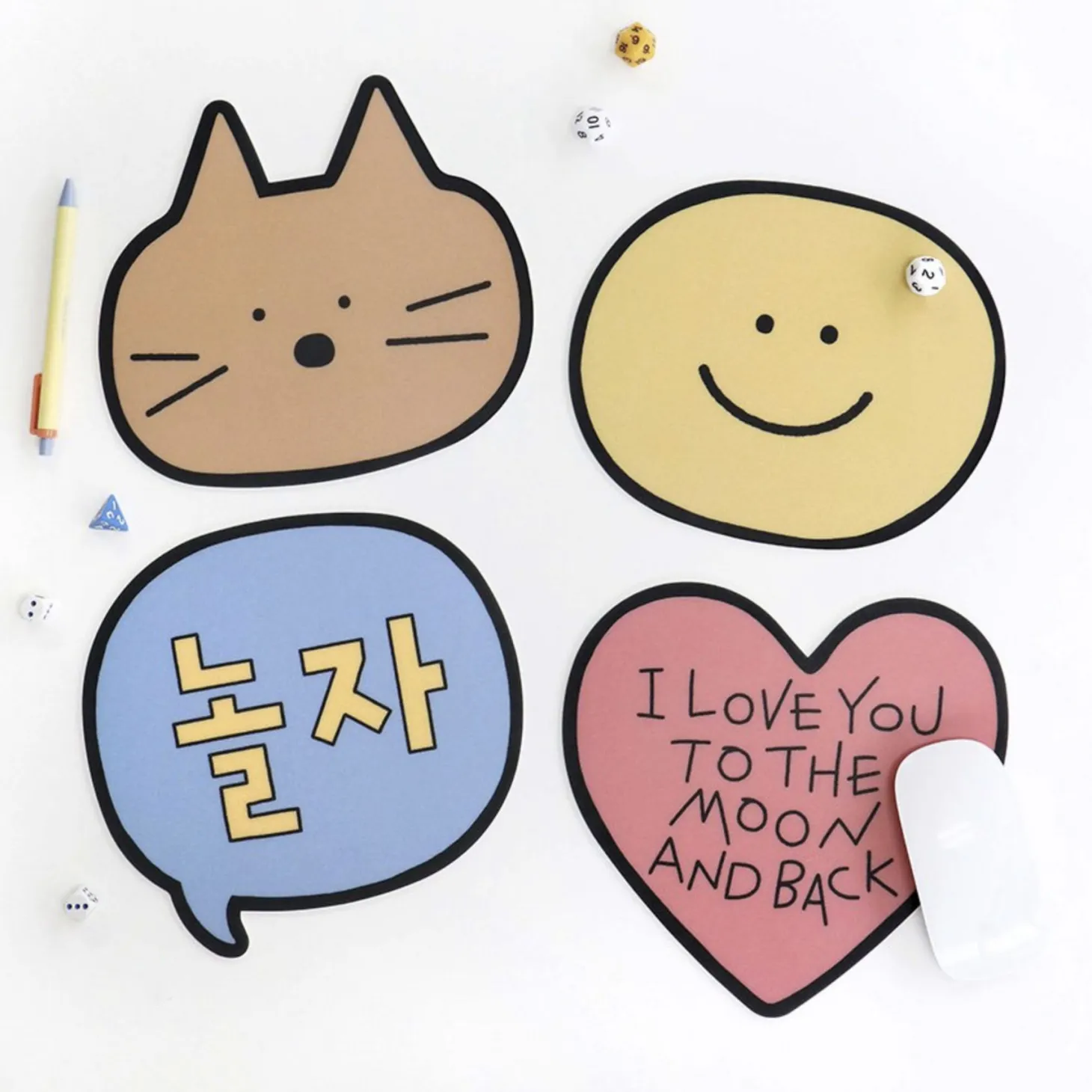 Colorful Doodle Mouse Pad
