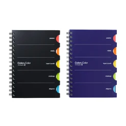 Colorful Index A5 Spiral Lined Notebook