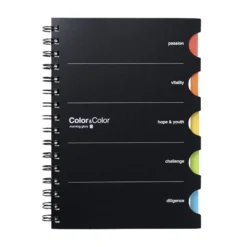 Colorful Index A5 Spiral Lined Notebook