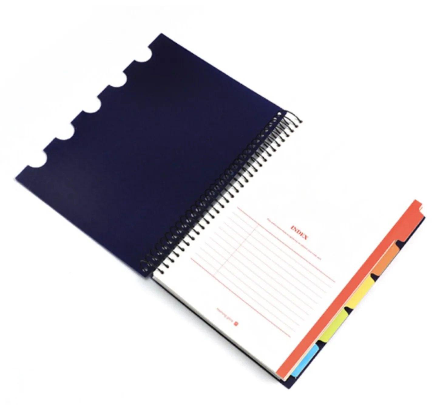 Colorful Index B5 Spiral Lined Notebook