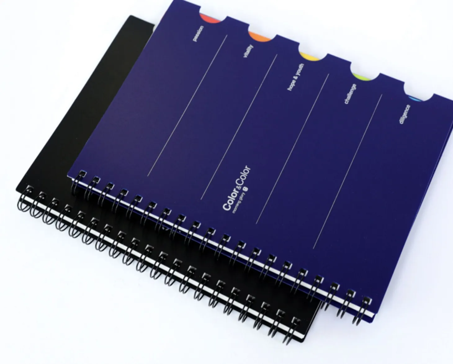Colorful Index B5 Spiral Lined Notebook