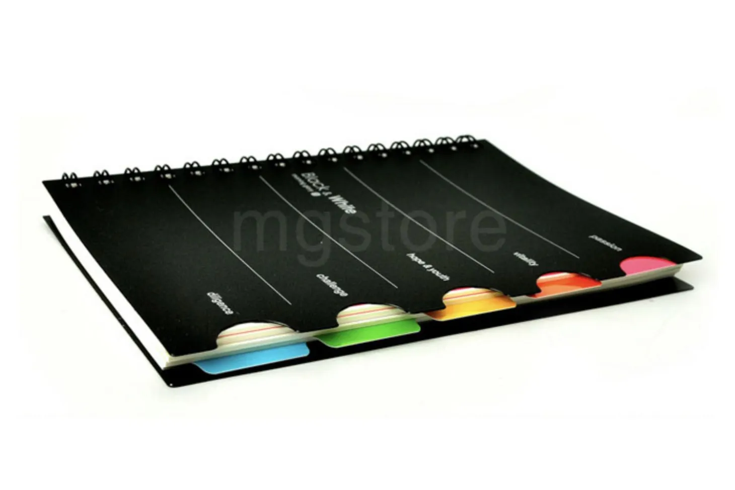 Colorful Index B5 Spiral Lined Notebook
