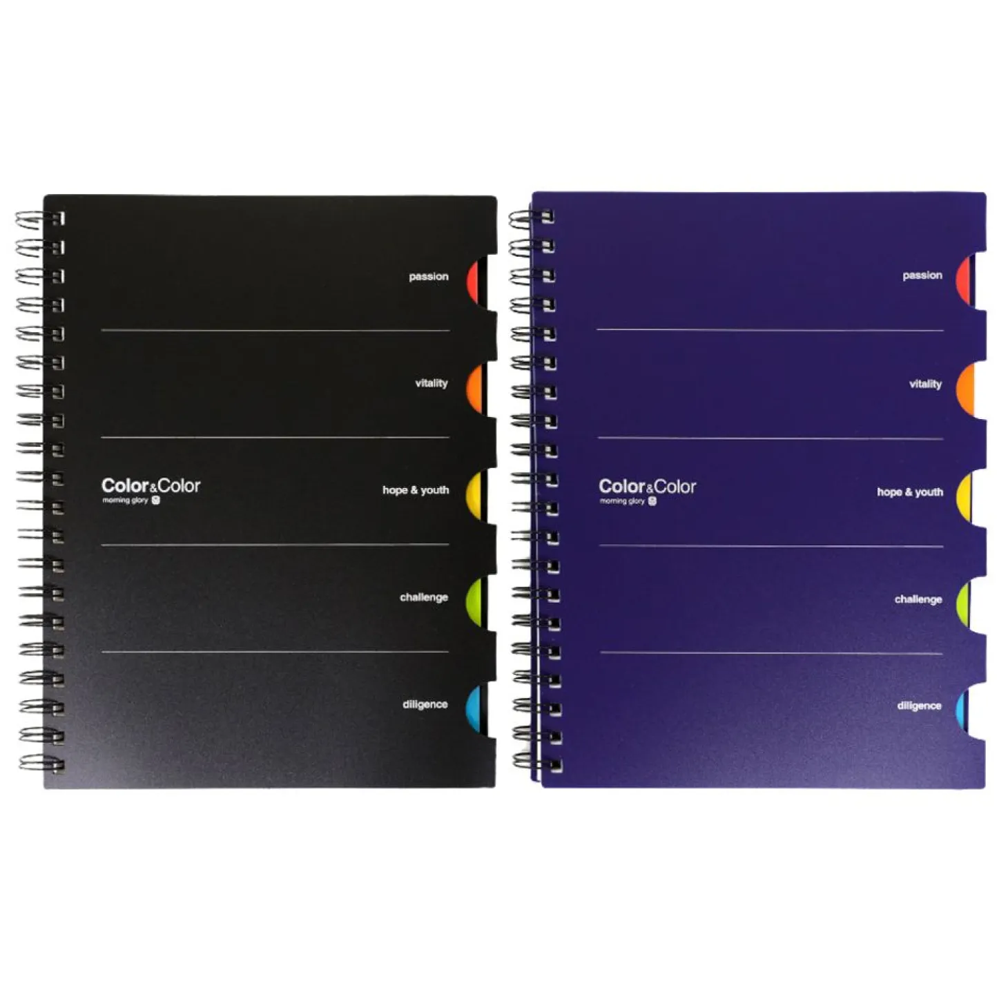 Colorful Index B5 Spiral Lined Notebook