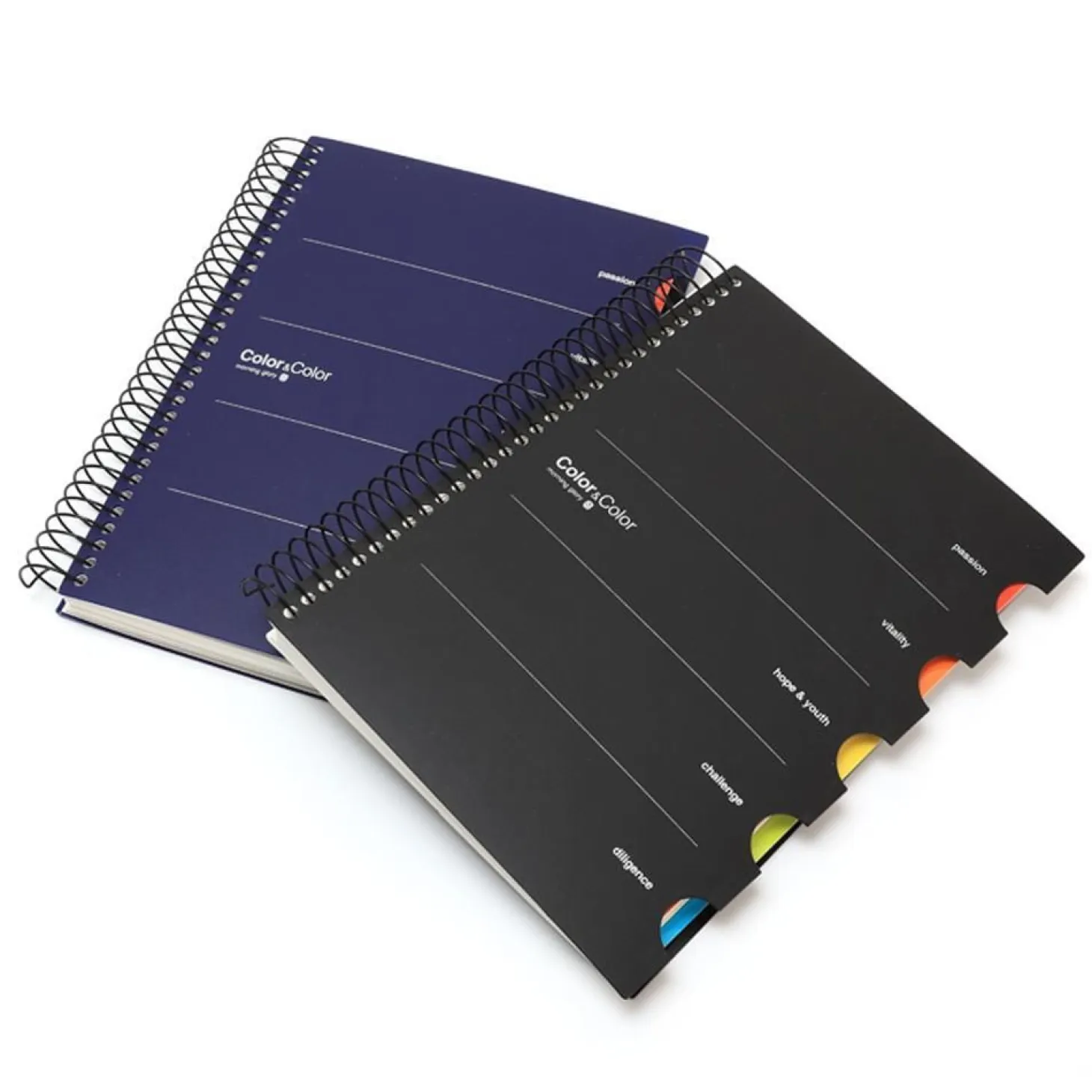 Colorful Index B5 Spiral Lined Notebook