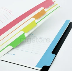 Colorful Index B5 Spiral Lined Notebook