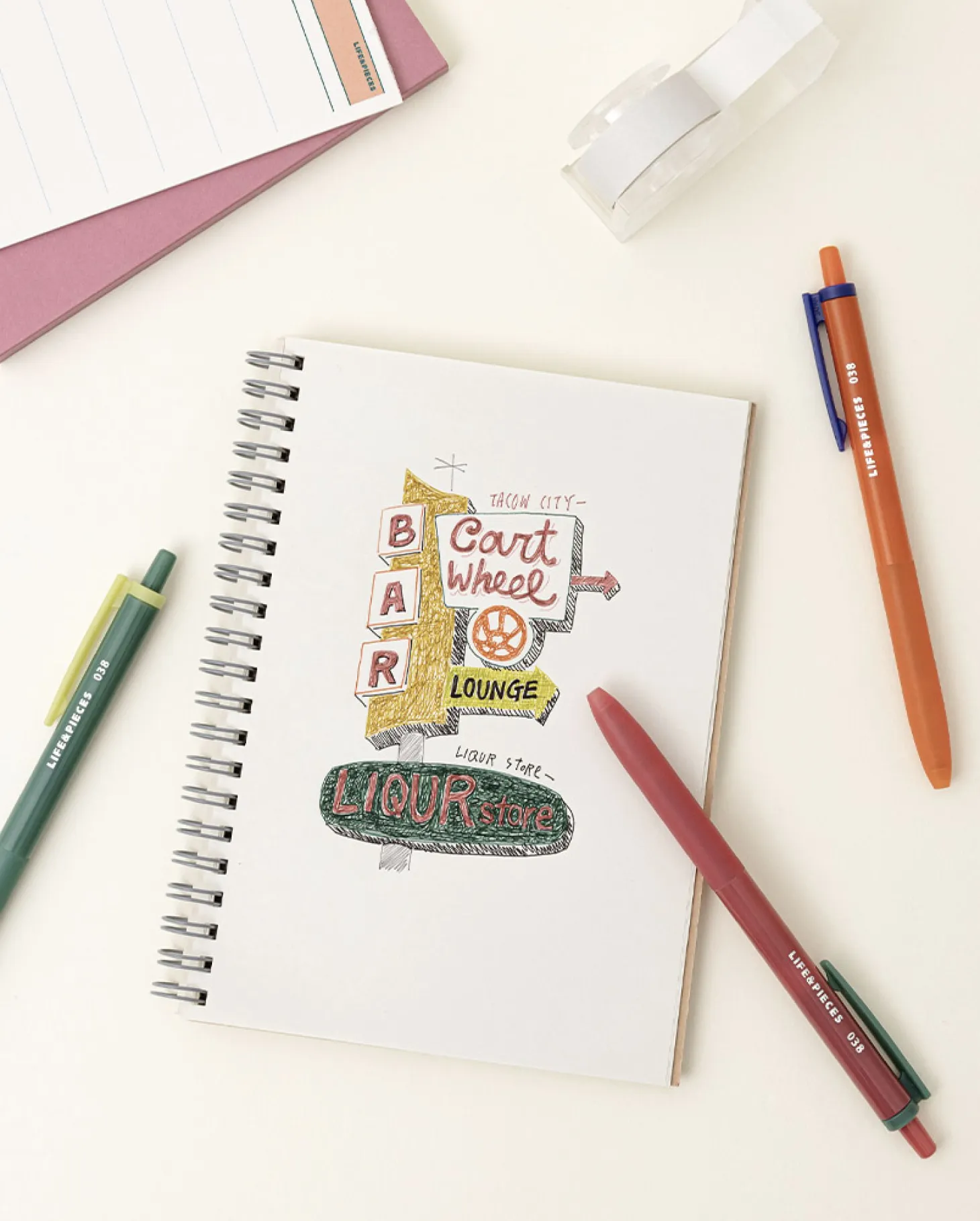 Colorful Life & Pieces 0.38mm Gel Pen