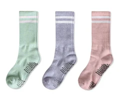 Colorful Non-slip Athletic Crew Socks