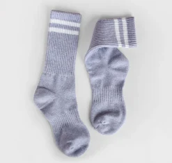 Colorful Non-slip Athletic Crew Socks