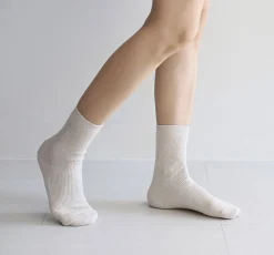 Colorful Ribbed Crew Women Socks