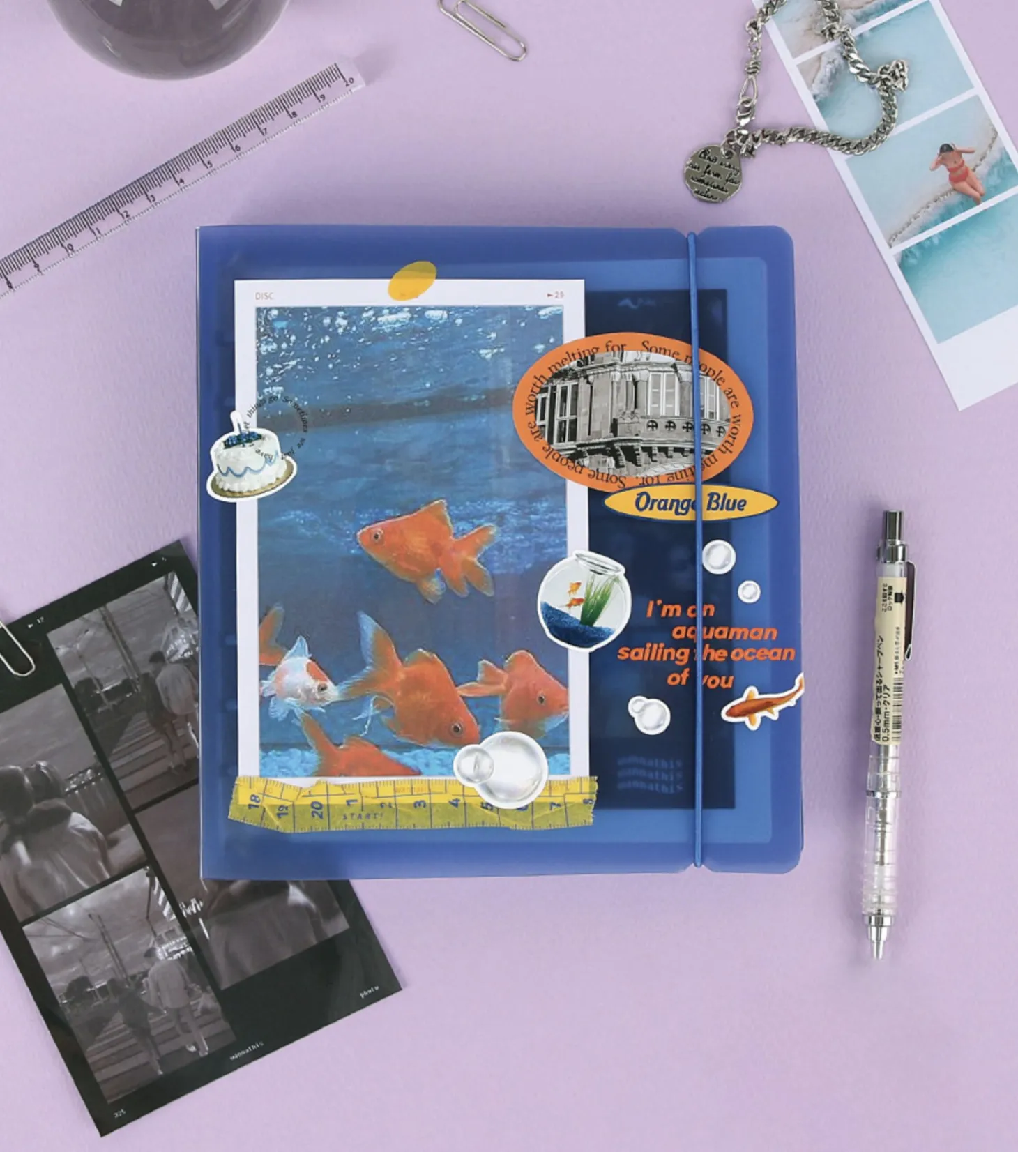 Colorful 6 Ring A6 Wide Binder