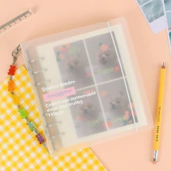 Colorful 6 Ring A6 Wide Binder