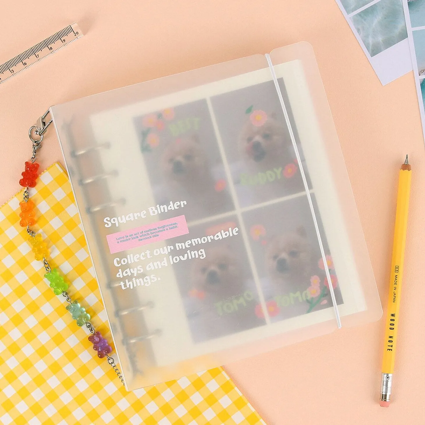 Colorful 6 Ring A6 Wide Binder