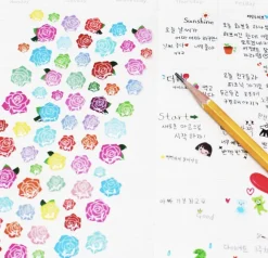 Colorful Rose Deco Sticker