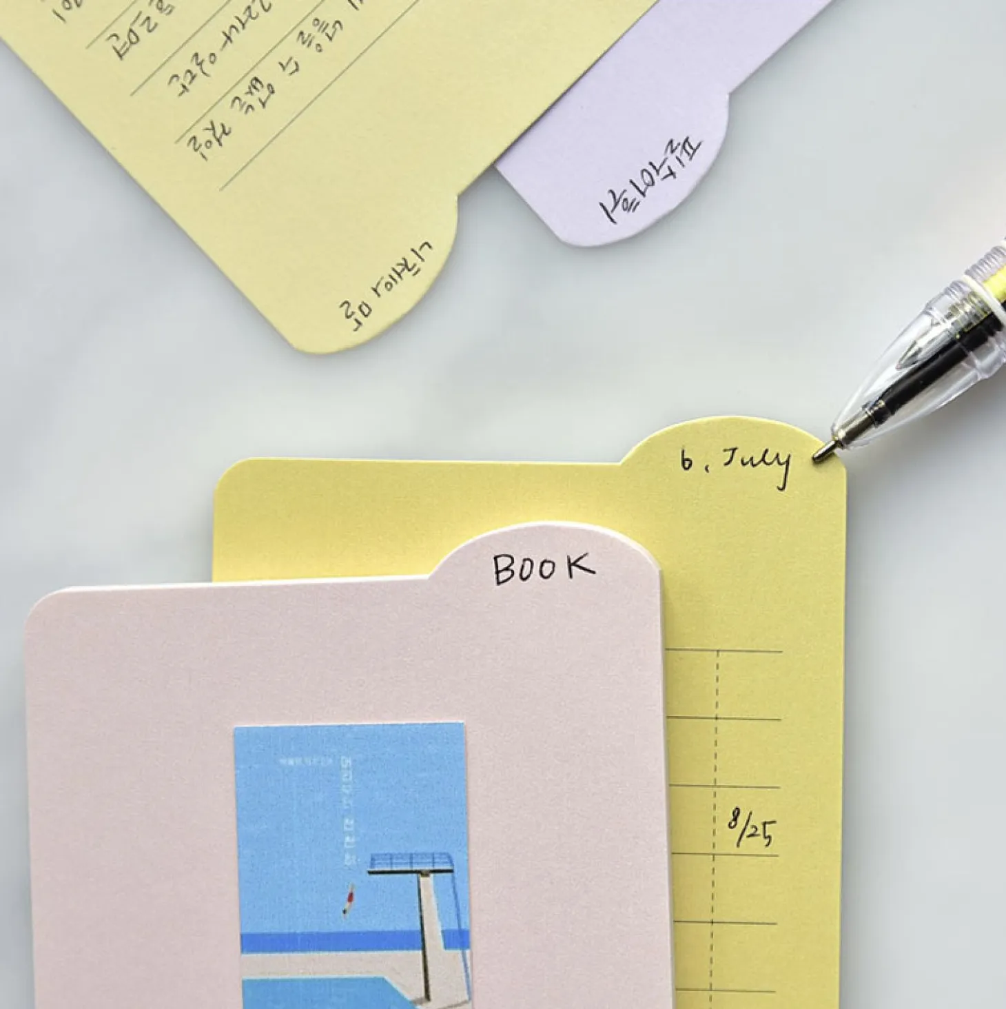 Colorful Rounded Edge Index Sticky Note