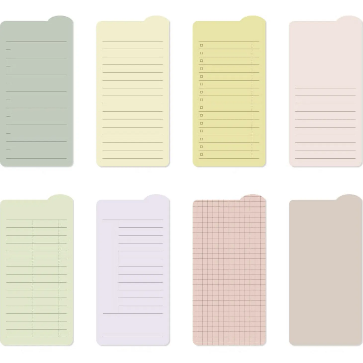 Colorful Rounded Edge Index Sticky Note