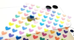 Colorful See-through Heart PVC Sticker