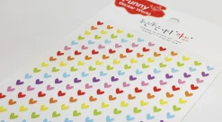 Colorful See-through Heart PVC Sticker