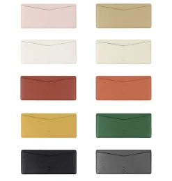 Colorful Vegan Leather Slim Bill Pocket