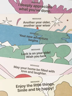 Colorful Wishes Postcard