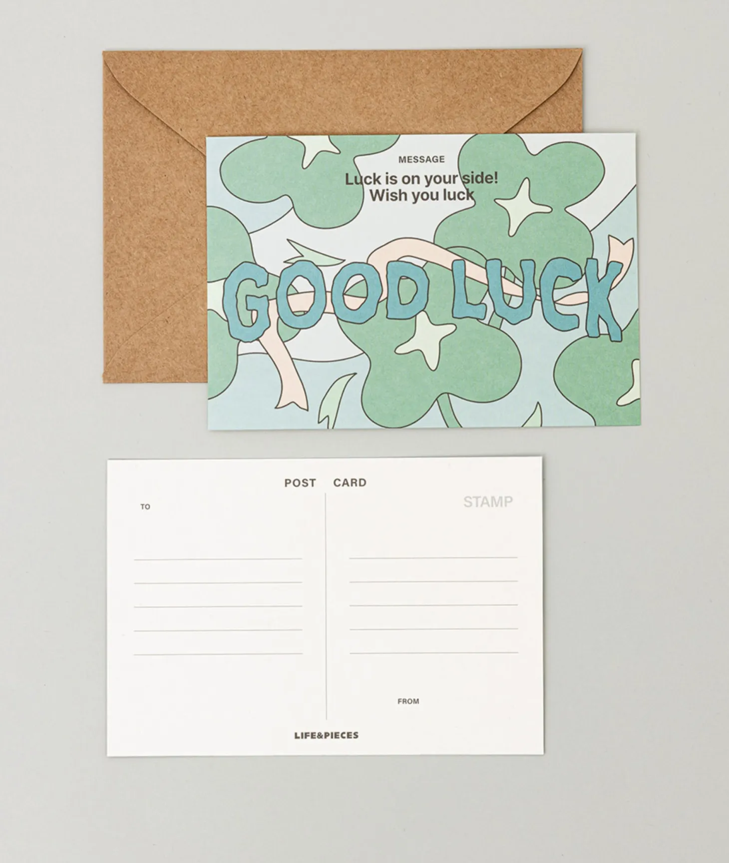Colorful Wishes Postcard
