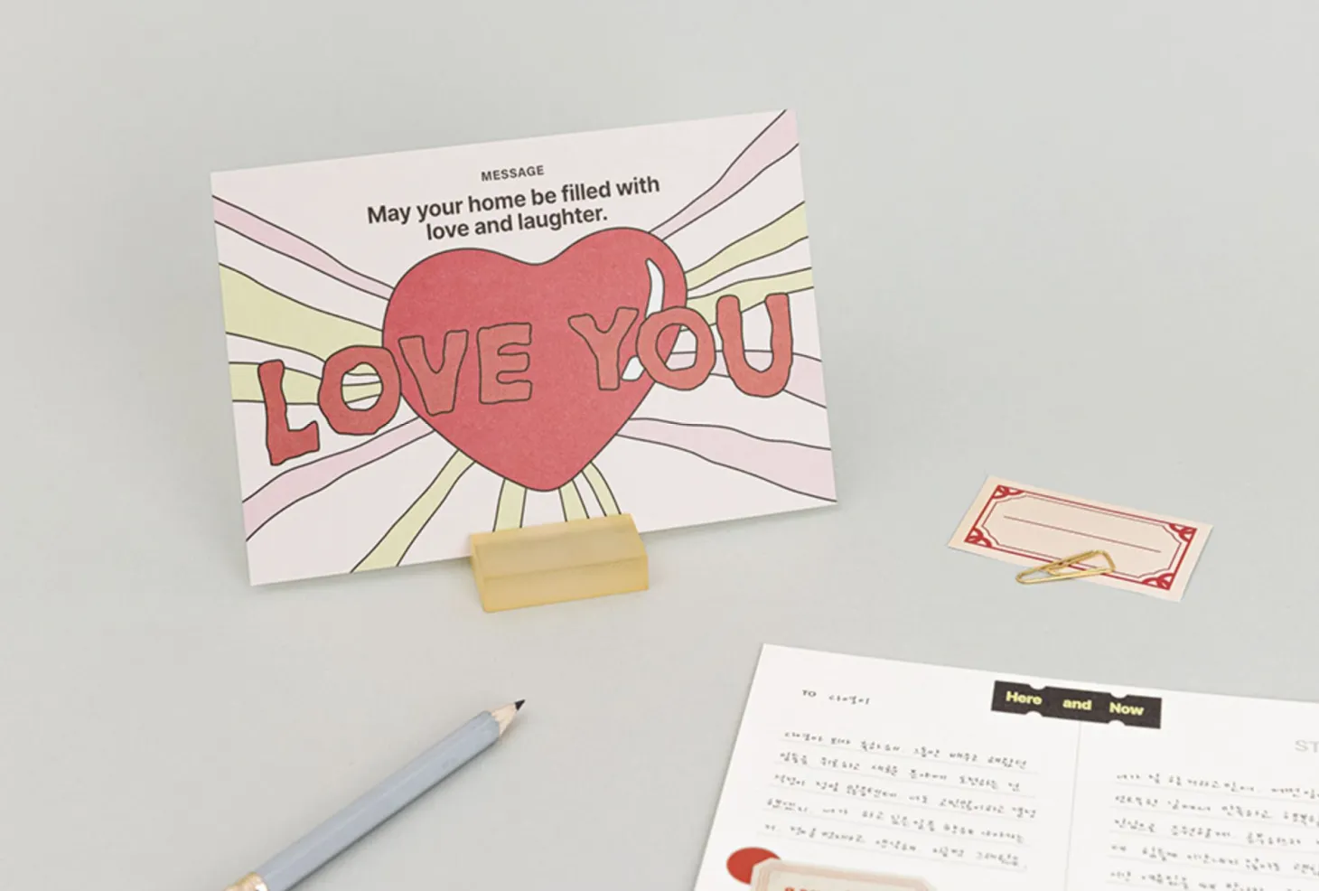 Colorful Wishes Postcard