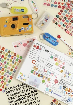 Color Recipe Alphabet Removable Sticker