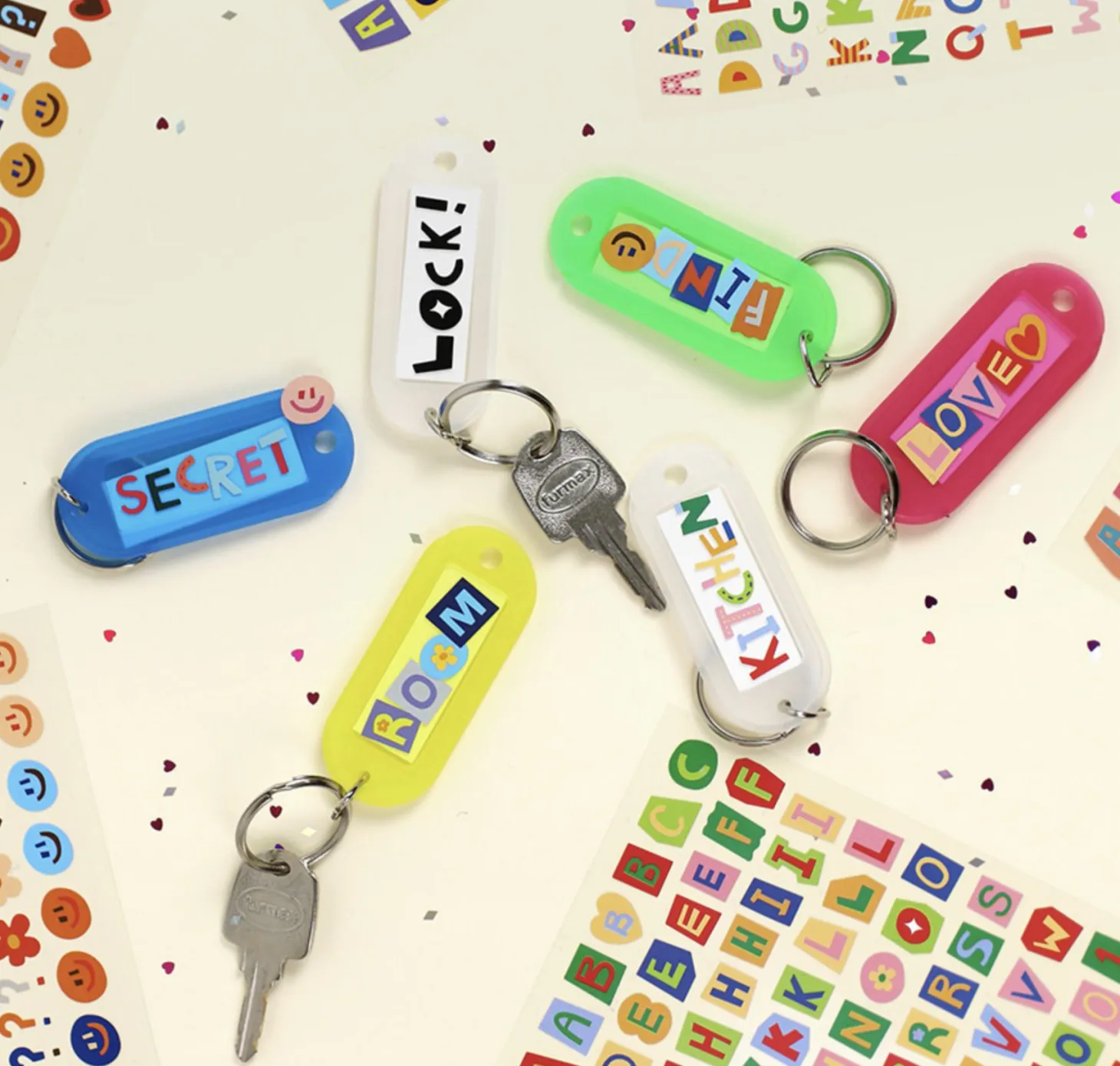 Color Recipe Alphabet Removable Sticker