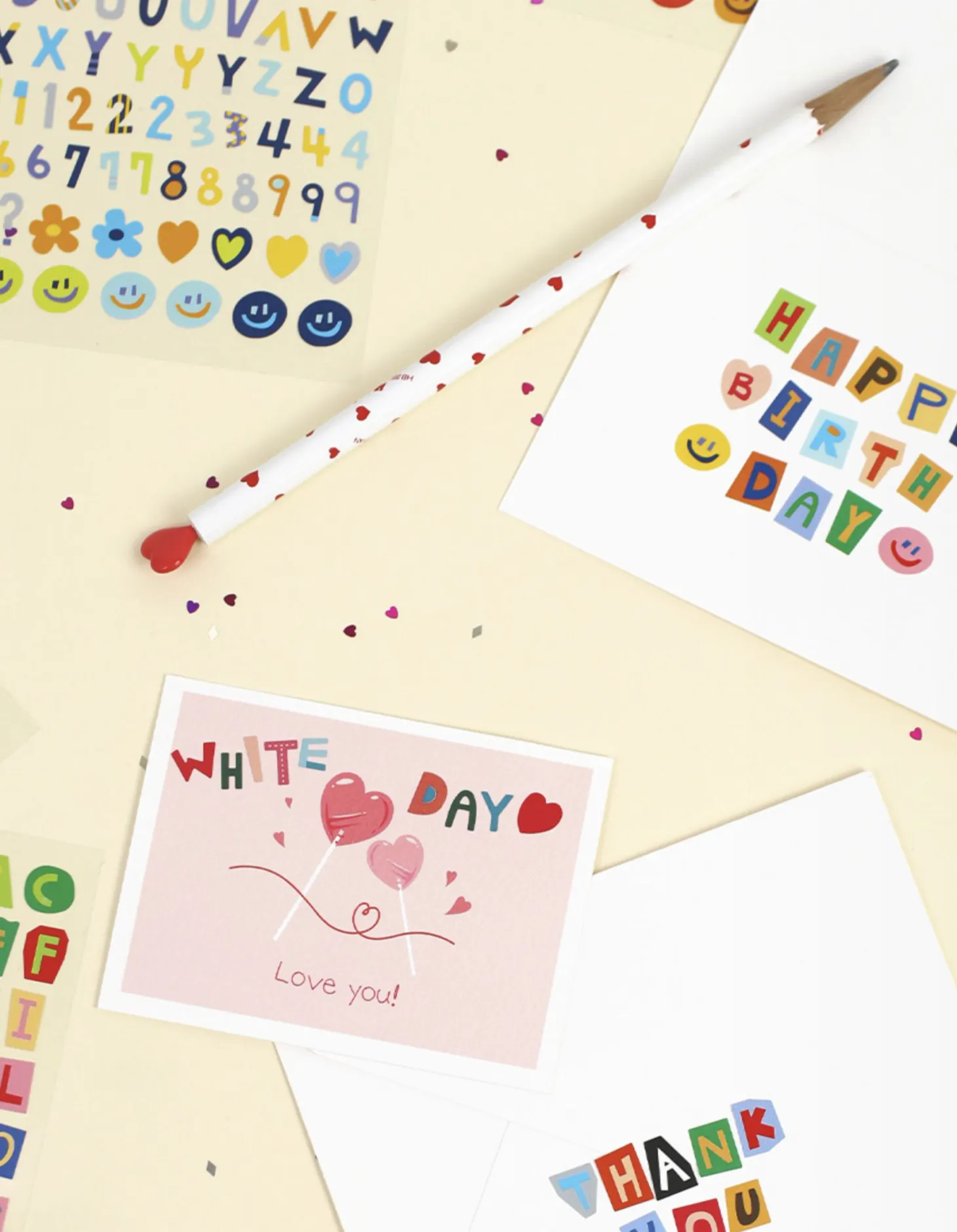 Color Recipe Alphabet Removable Sticker