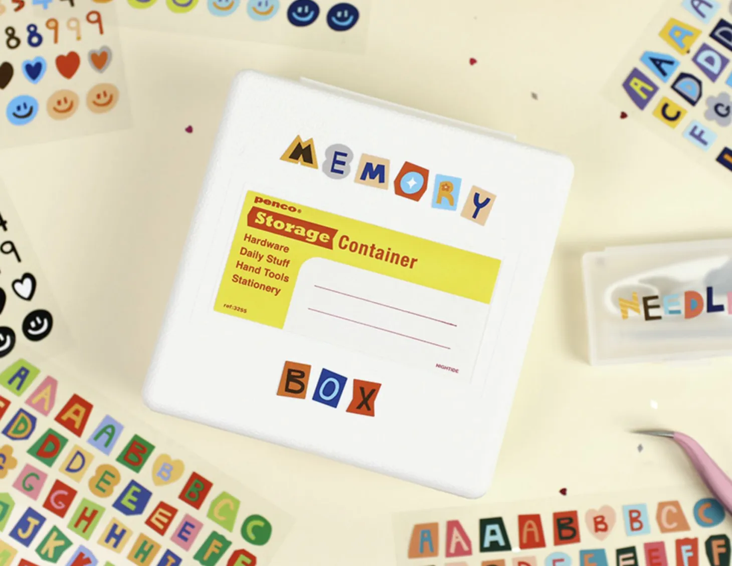 Color Recipe Alphabet Removable Sticker